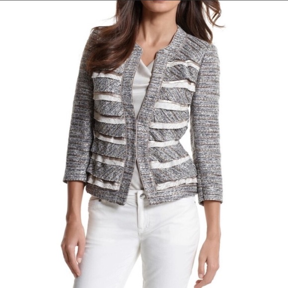 White House Black Market Jackets & Blazers - WHBM Tiered Tweed Jacket